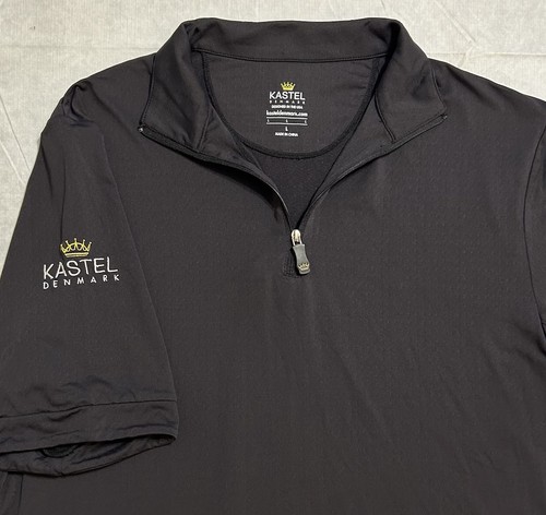 KASTEL Denmark Quarter Zip Short Sleeve Riding Shirt Black Women’s Large