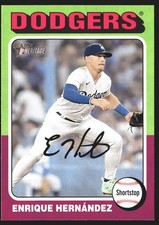 Enrique Hernández 2024 Topps Heritage #475 Los Angeles Dodgers