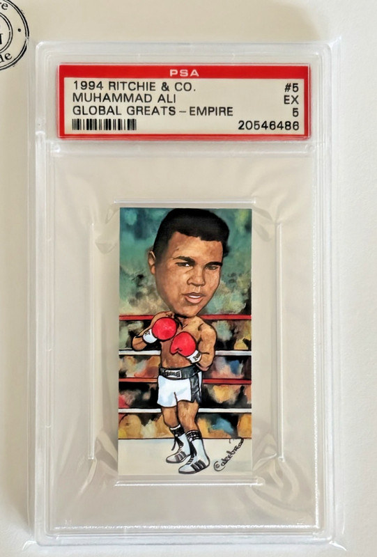 psa 5 | rare 1994 ritchie & co. muhammad ali global greats-empire #5 | psa 5 🥊