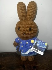 MoMA Miffy Handmade Crocheted Stuffed Animal with Starry Night Dress