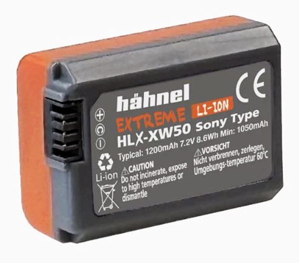 Hahnel Extreme HLX-XW50 High Performance Battery - Sony Mirrorless NP-FW50  (UK)
