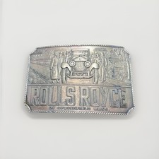 Brass Rolls Royce Automobile Car Hencel Vintage Belt Buckle Good Condition