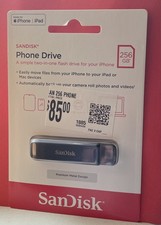 $85 NEW SanDisk 256GB iPhone Flash drive Type-C to Lightning Phone Drive