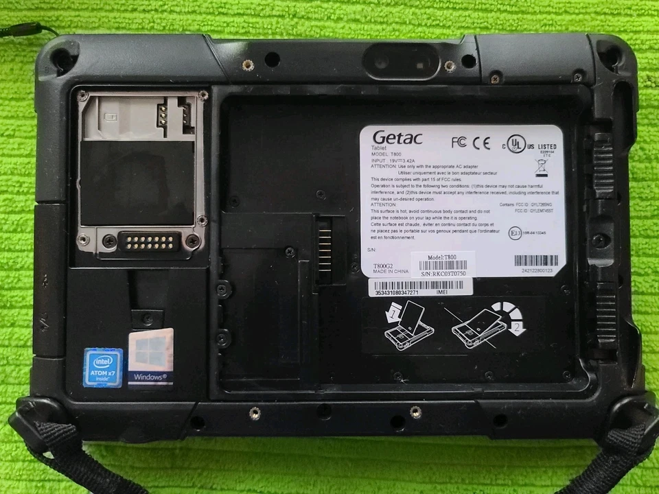 Tablet resistente GETAC T800 G2 Intel 1,6 GHz 8 GB 128 GB eMMC 4G LTE Foto 3 de 4