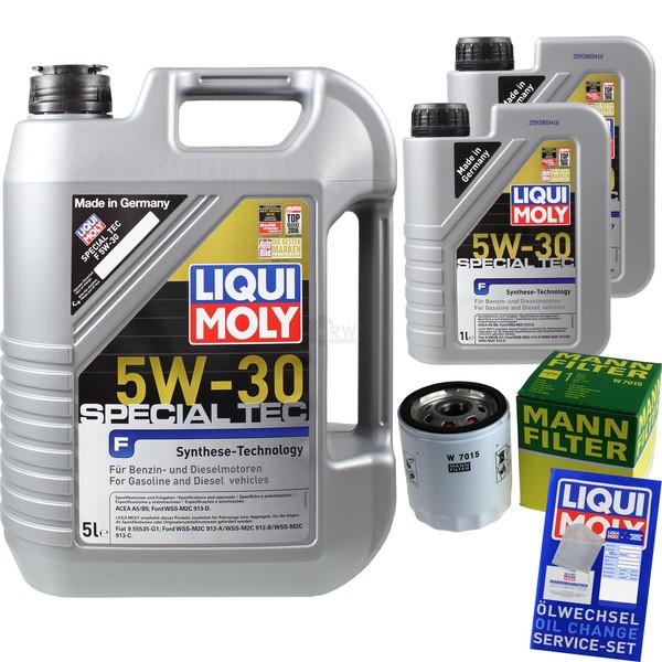 Mann Inspektionspaket 7L Liqui Moly Special Tec 5W-30 FüR Ford Focus C-Max 1.8-image