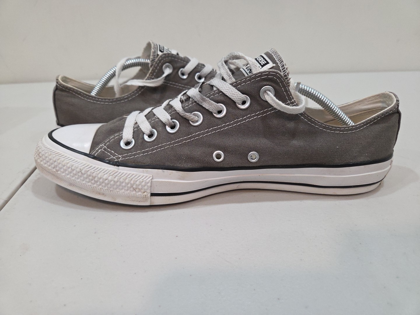 Converse Shoes Mens Size 11 All Star Sneakers Gray Canvas Lace Up Low Top Casual thumbnail 7