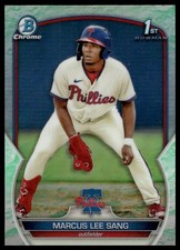2023 Bowman #BCP-126 Marcus Lee Sang Prospects Lunar Glow Refractors Phillies