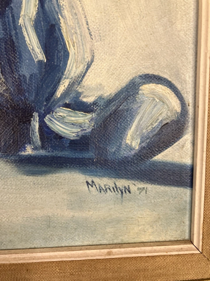 clown painting vintage original - Image 3 of 4