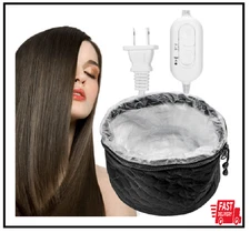 110V Hair Steamer Heat Cap Adjustable Electric Hair Steam Cap Deep Conditionin