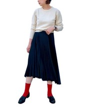 Uniqlo x Theory Black Pleated Wrap Skirt M