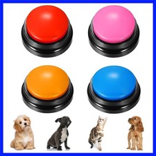 Voice Recording Button 4 Color, Dog Buttons for Communication Pet Training Bu...