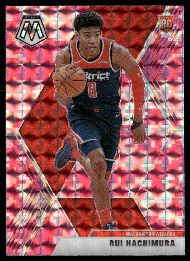 2019-20 Panini Mosaic #231 Rui Hachimura Camo Pink