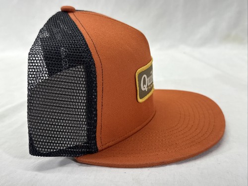 Quicksilver Snapback Cap Orange Trucker Style The Original Boardshort Logo Hat - Picture 5 of 7