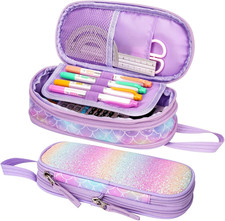 Pencil Case for Girls - Expandable Big Capacity Pencil Cases for Kids Special Pe