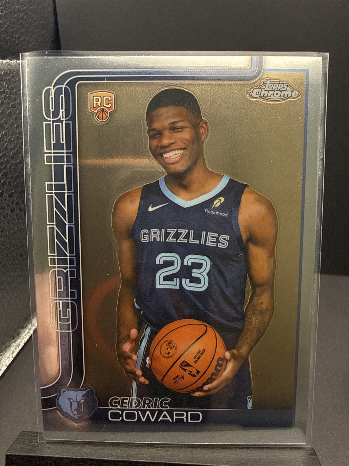 2025-26 topps chrome basketball Cedric Coward RC  #261 Base Grizzlies Rookie