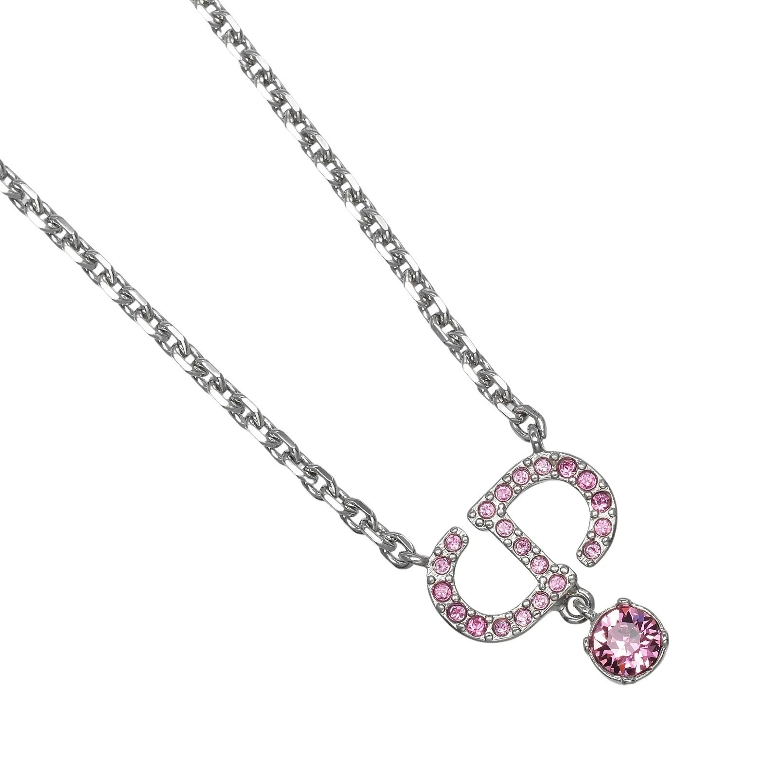 Collana Dior Petit CD strass metallo 6 1 g donna