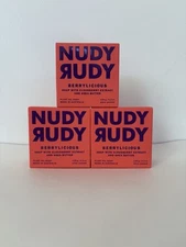New In Box! Nudy Rudy Berrylicious Soap 3 Pack W/Shea Butter Cloudberry Extract