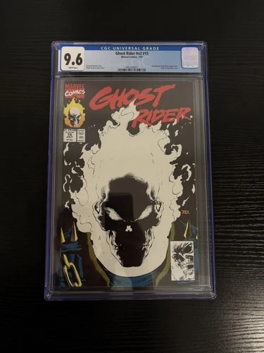 Glow In The Dark Ghost Rider #15 CGC Graded 9.6 (Marvel Comics July 1991)