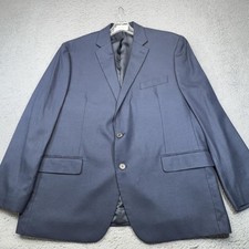 Ralph Lauren Blazer Mens 46R Blue Check 2 Button Stretch Travel LRL Sport Coat