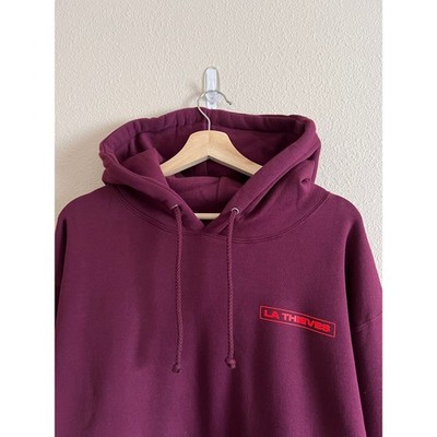 100 Thieves LA Thieves Hoodie - Size Large - Maroon - NEW