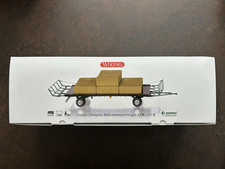 Wiking 1:32 Oehler Zweiachs-Ballentransportwagen ZDK 120B + 8 Quaderballen Neu