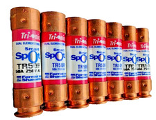  Pack 7 Ferraz Shawmut TR50R Smart Spot Fuse Dual Element Class RK5 50A, 250Vac