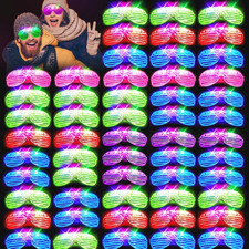 75PCS LED Glasses, Light up Glasses, 5 Colors Party Glasses with 3 Light Modes,