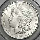 1890 Morgan Silver Dollar Coin,  PCGS MS62, 90% Silver, Philadelphia  (Ref 4609)