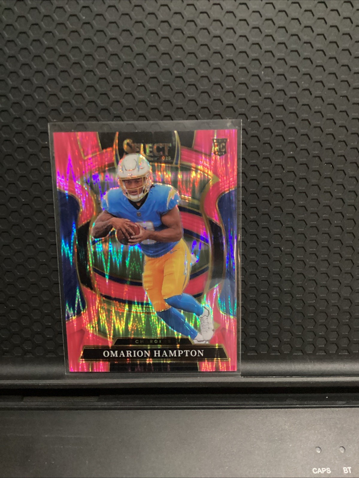 2025 Panini Select Pink Prizm Shock Concourse Rookie Omarion Hampton #2 (RC)