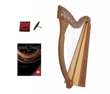 Roosebeck Minstrel Harp 29-String w/ Full Chelby Levers Learn to Play Book