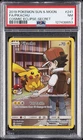 2019 POKEMON SUN & MOON COSMIC ECLIPSE SECRET #241 FULL ART/PIKACHU PSA 7