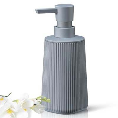 zuxzmj Gray Hand Soap Dispenser with No Rust Pump for Bathroom Small,