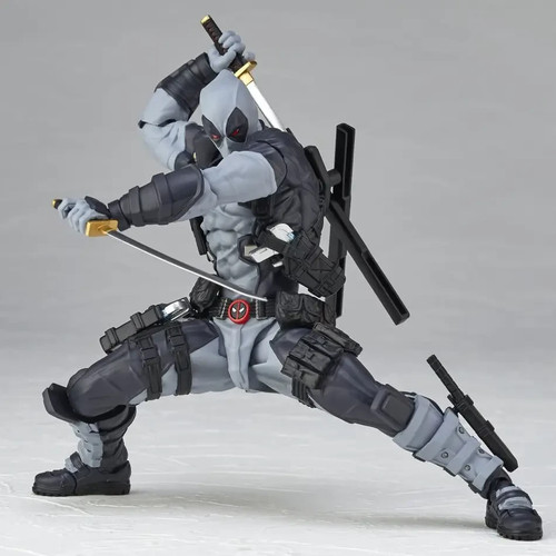 Revoltech Amazing Yamaguchi Deadpool Ver. 2.5 X-Force Colour White Kaiyodo - Picture 9 of 14
