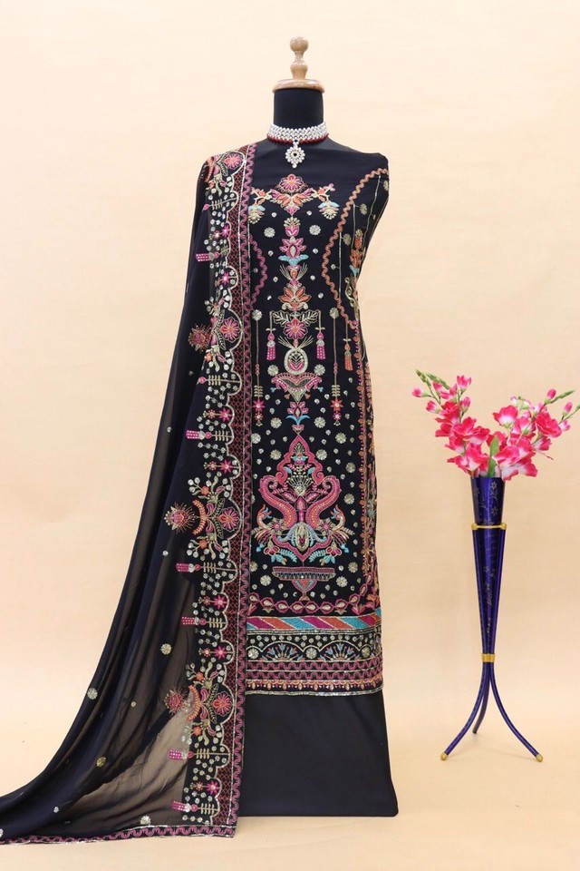 Bollywood Indian Salwar Bridal Heavy Anarkali Kameez Pakistani Dress