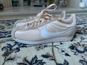 Nike Cortez Rosa Pálido Satinado Textil Zapatillas-Uk 4.5 | eBay