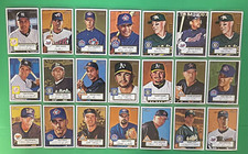 LOT OF (35) 2001 TOPPS HERITAGE RED & BLACK BACK PARALLEL 1-80