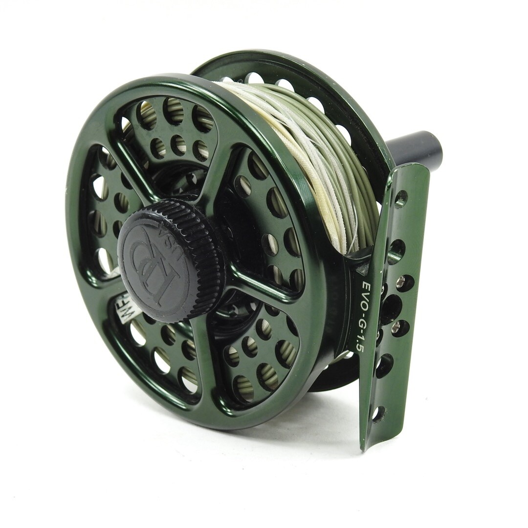 Ross Evolution G 1.5 Fly Fishing Reel. Made in USA. W/ Simms Case