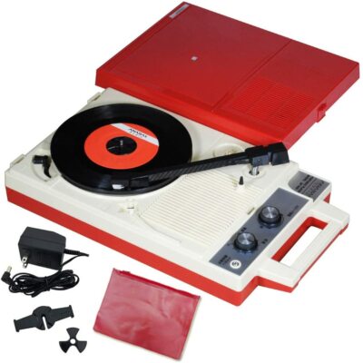 IN STOCK ANABAS audio GP-N3R Nostalgic Portable Vinyl Records