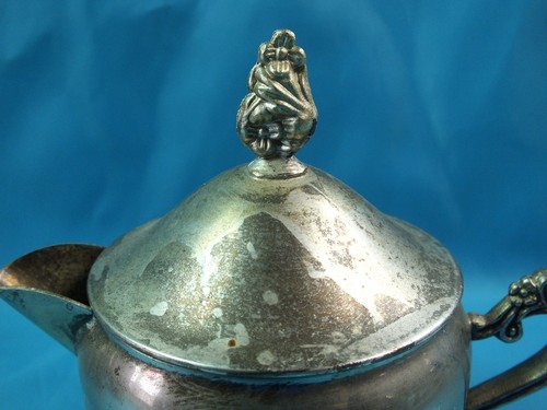 VINTAGE SILVER PLATED 3 PIECES TEA/COFFEE SET NEED POLISHING UNKNOWN BRAND - Picture 8 of 12