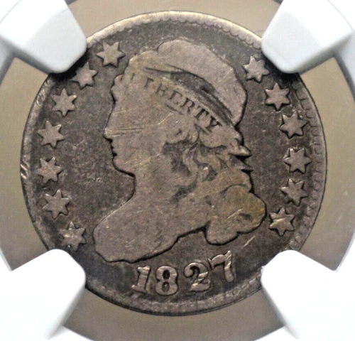 1827 SILVER CAP BUST DIME 10 CENTS NGC VG8