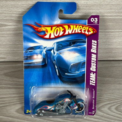 Hot Wheels 2007 Scorchin Scooter Team Custom Bikes 3/4 Motorcycle Bike M6861