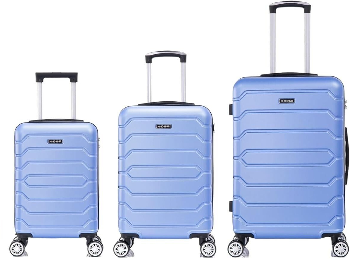 Pack 3 Maletas de Viaje Elegantes: Carcasa Ligera de ABS cerradura numerica 24h