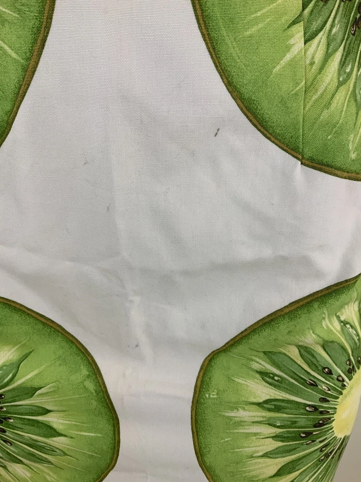 Saia lápis vintage Y2K Steven Stolman tamanho 2 estampa kiwi branca verde reta BQ - Imagem 4 de 4