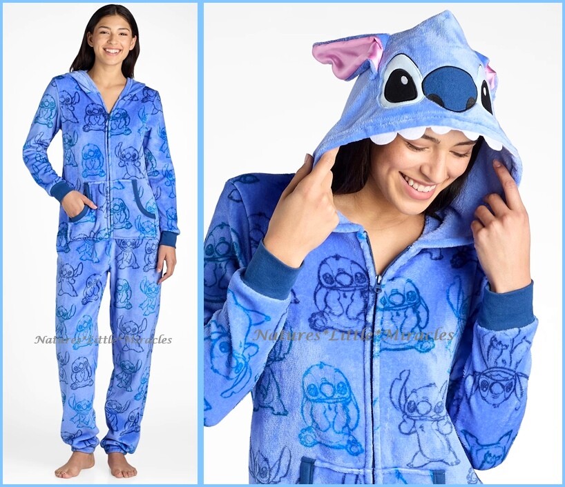 NWT Lilo and Stitch Disney Womens Pajamas Union Suit One Piece