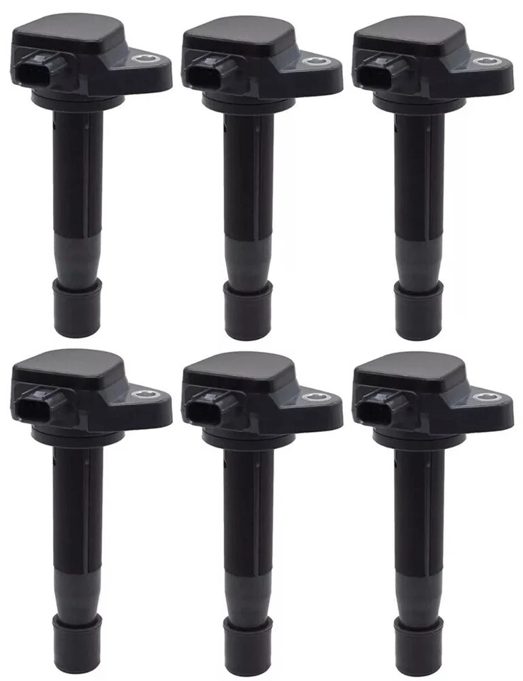 Kit de 6 bobinas de encendido + 6 bujías NGK para Honda Accord Acura TL TSX V6 Foto 2 de 4