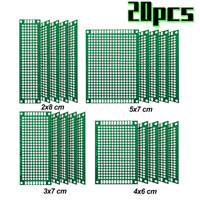 20x Lochraster Platine Breadboard Leiterplatte Prototyping PCB Board Arduino DIY