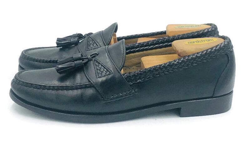 Allen Edmonds Men’s Size 8DMaxfield Dress Loafer Shoe Black Leather Tassels. Gre Allen Edmonds Men main image 3