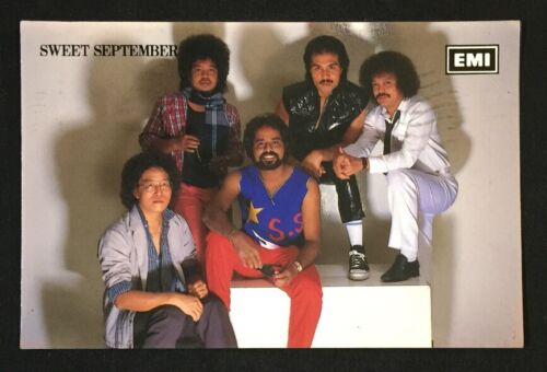 1985 SWEET SEPTEMBER Malay Band EMI official postcard Malaysia used - Picture 1 of 2