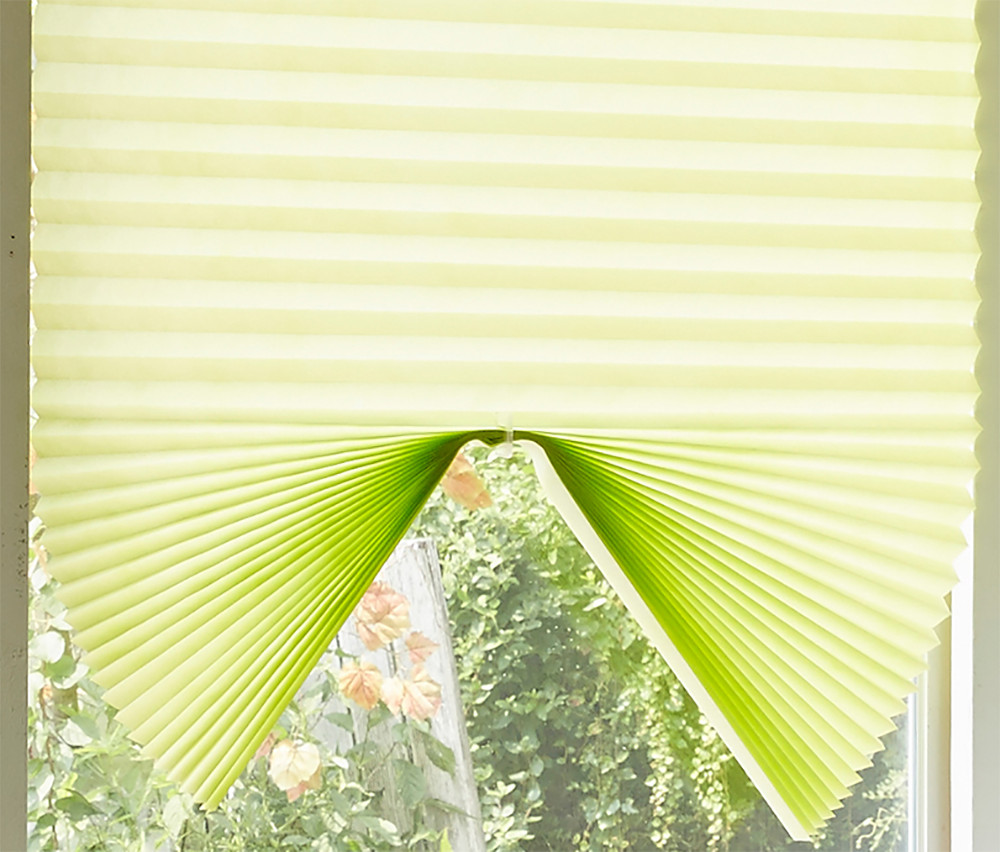 No Tools Easy Install Cordless Cellular Shades Pleated Window Blinds (4pcs 1Set)