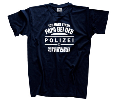 Ich habe ein.Familie Papa Mama Opa Feuerwehr Polizei THW Rettungsdienst T-Shirt